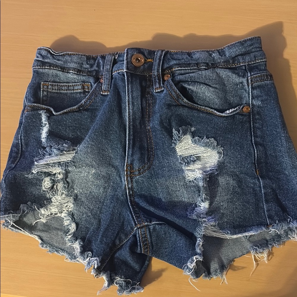 Kendall + Kylie Denim Distressed Women's Shorts